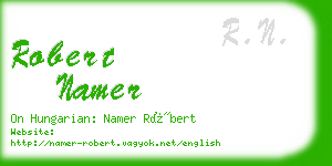 robert namer business card